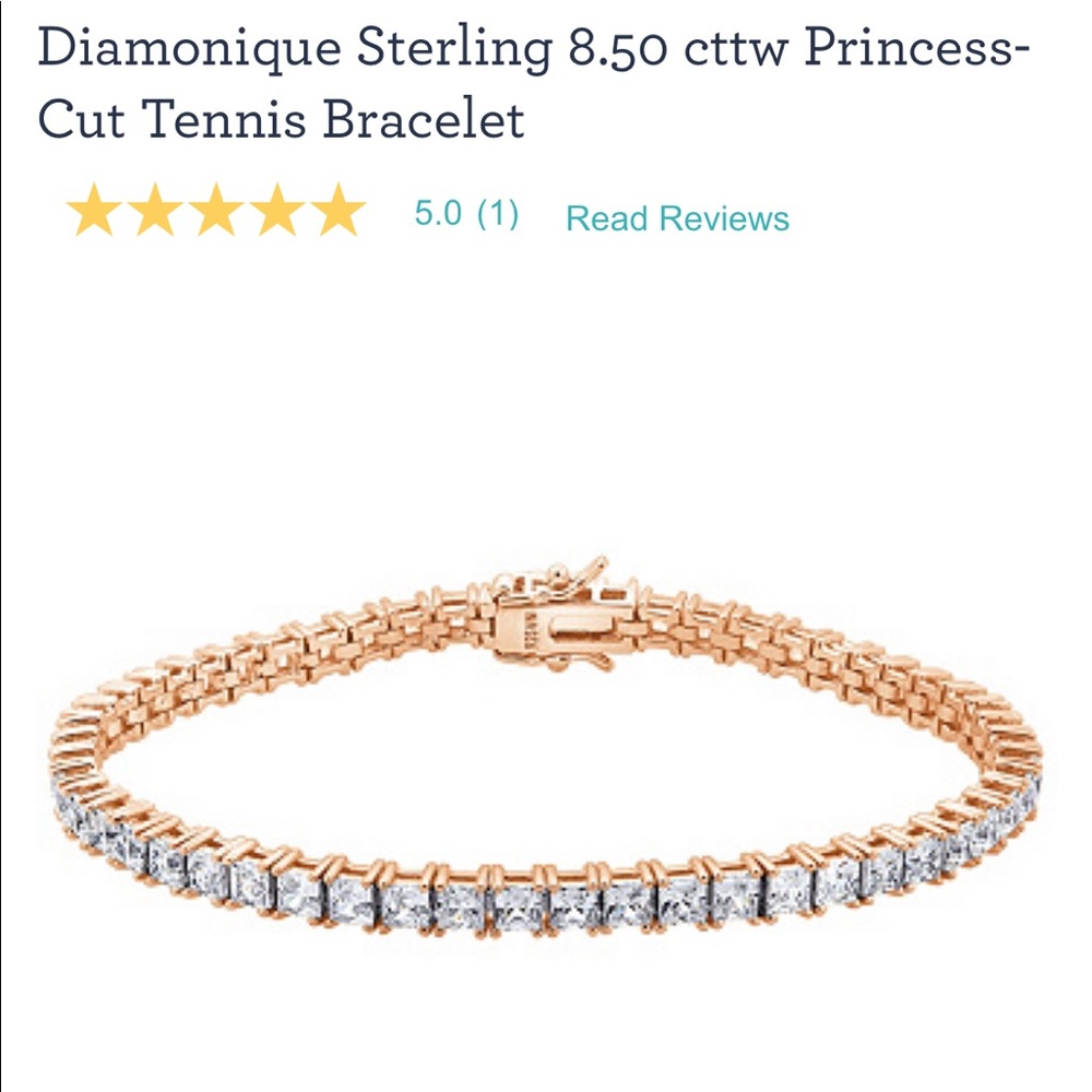 Stunning gold Tennis bracelet